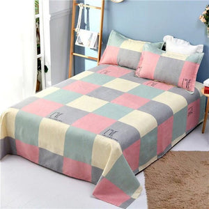 3pcs/Set Bed Sheet Winter Thickness 100% Cotton Solid Bed Mattress Set Home Textile Bedding Sets  Bed Sheet With Pillow Covers