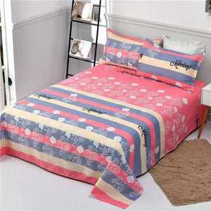 3pcs/Set Bed Sheet Winter Thickness 100% Cotton Solid Bed Mattress Set Home Textile Bedding Sets  Bed Sheet With Pillow Covers